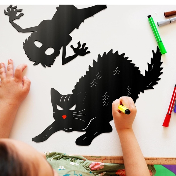 Halloween Decorations - Scary Black Plastic Silhouettes Yard Stakes, New - Picture 4 of 12